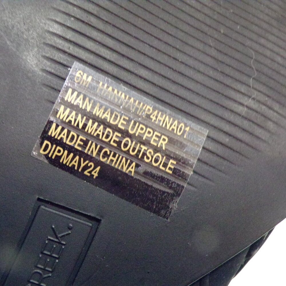 Falls Creek Angle Boot's w/Zipper Black Suede Uppers Size 6.5 Medium NEW - Picture 7 of 7